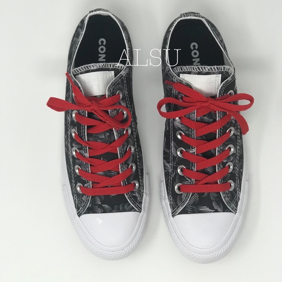 Converse Canvas OX Roses Black White W AUTHENTIC - Picture 5 of 7